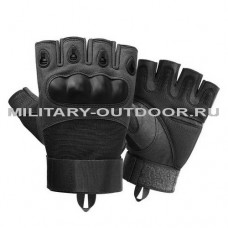 Anbison Protected Half Finger Tactical Gloves Black